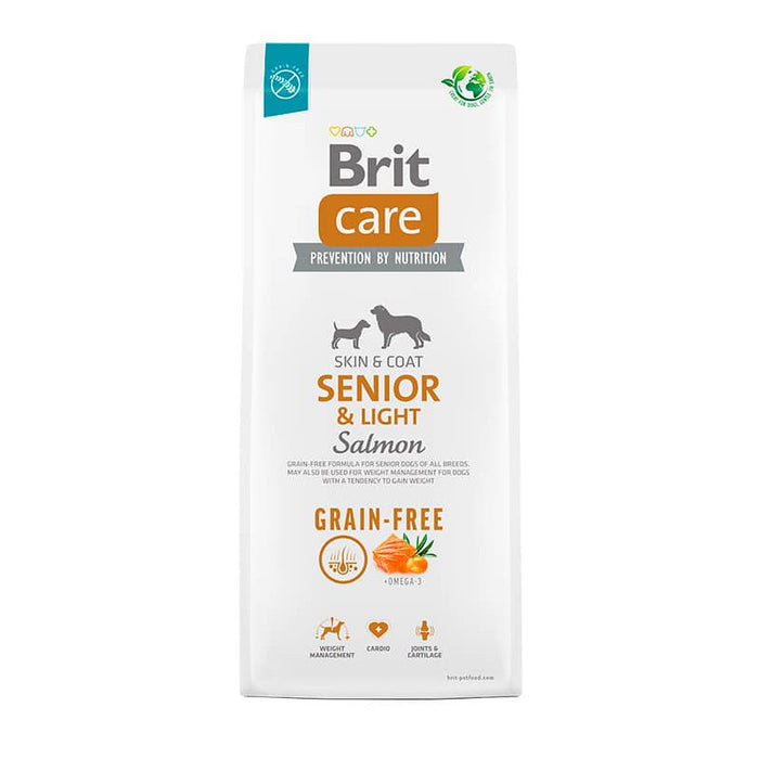 Brit Care Grain_Free Senior & Light Salmon 12 Kg.