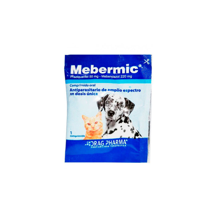 Mebermic Antiparasitario Para Canino y Felino 10 Kilos 1 Comprimido