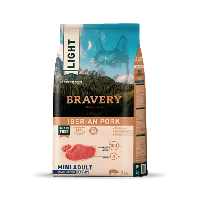 BRAVERY LIGHT IBERIAN PORK MINI ADULT SMALL BREEDS 2 KG