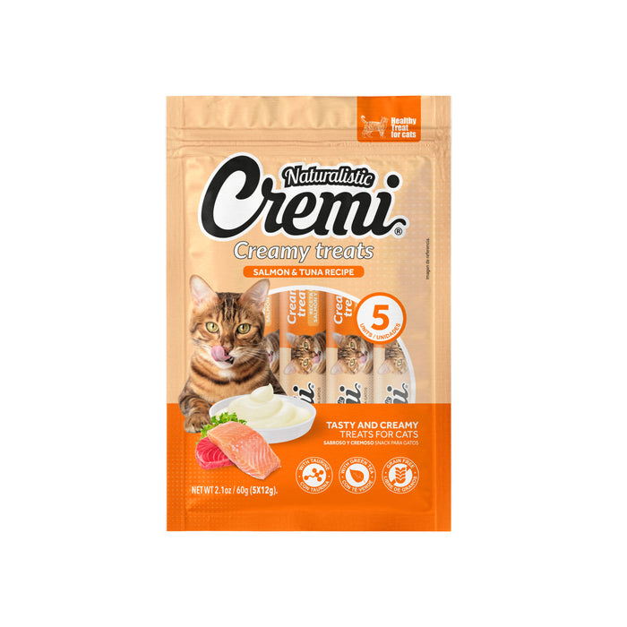 NATURALISTIC CREMI SALMON & TUNA RECIPE, 5 SACHET