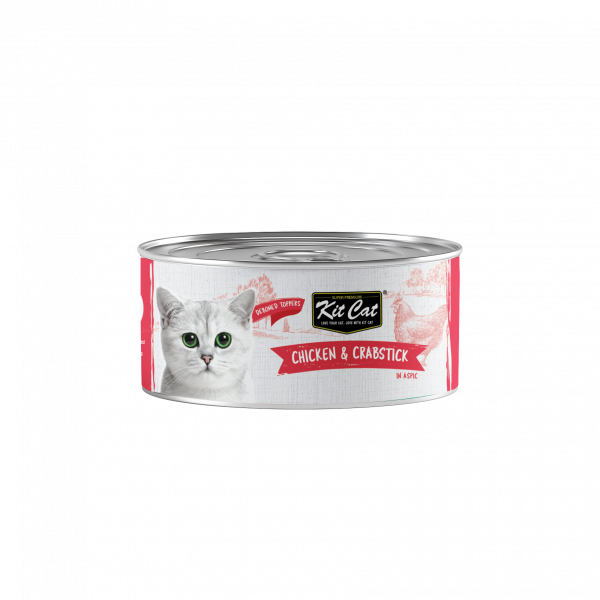 KITCAT 80G DEBONED CHICKEN & CRABSTICK TOPPERS
