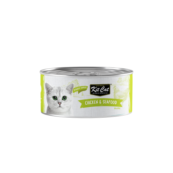 KITCAT 80G DEBONED CHICKEN & SEAFOOD TOPPERS