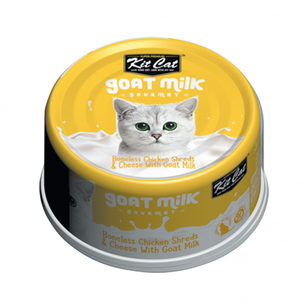 KITCAT 70G GOAT MILK GOURMET CHICKEN&CHEESE