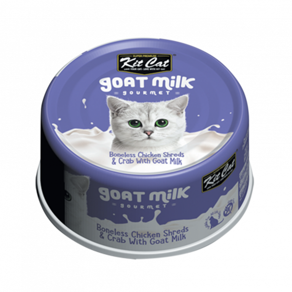 KITCAT 70G GOAT MILK GOURMET CHICKEN & CRAB