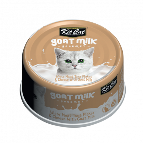 KITCAT 70G GOAT MILK GOURMET TUNA & CHEESE