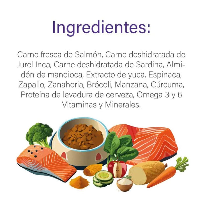 BARFOOD - ALIMENTO DESHIDRATADO DE SALMON PARA PERROS TODAS LAS RAZAS 2 KG