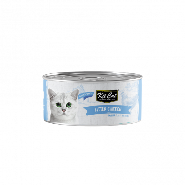 KITCAT 80G KITTEN CHICKEN FLAKES/ASPIC