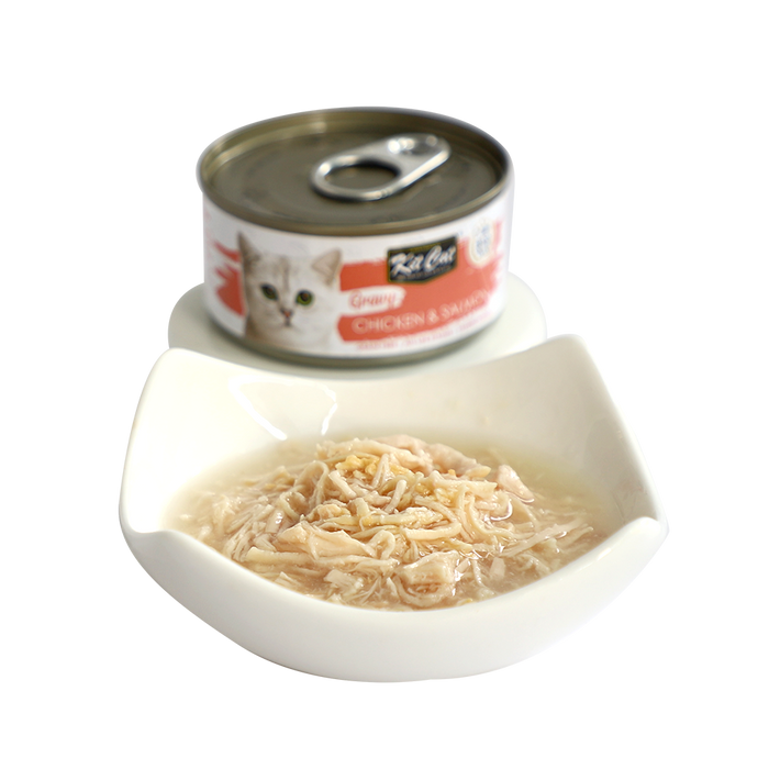 KITCAT 70G GRAVY SERIES CHICKEN & SALMON