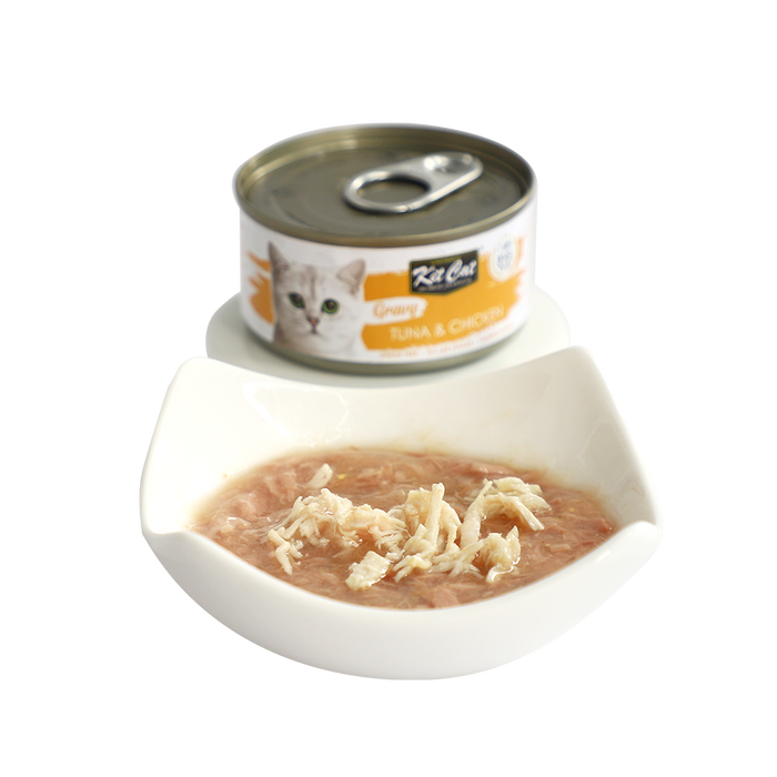 KITCAT 70G GRAVY SERIES TUNA & CHICKEN