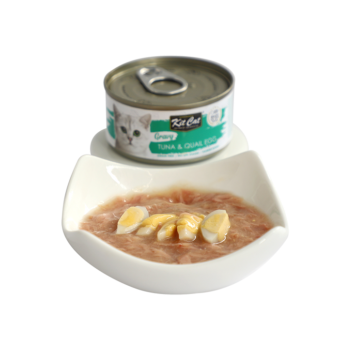 KITCAT 70G GRAVY SERIES TUNA & QUAIL EGG