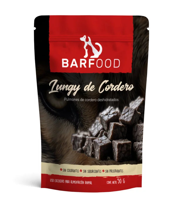 BARFOOD - SNACK LUNGY DE CORDERO 50 GR