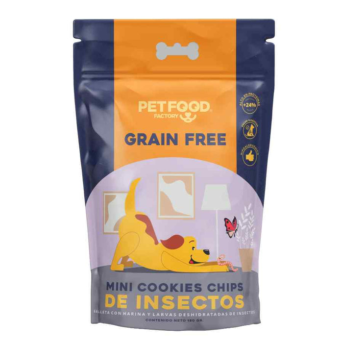 GALLETA GF MINI COOKIES CHIPS INSECTOS 180 GR PERRO