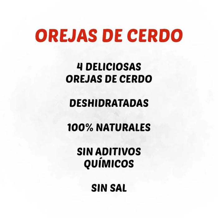 BARFOOD - SNACK OREJA DE CERDO 4 UNIDADES