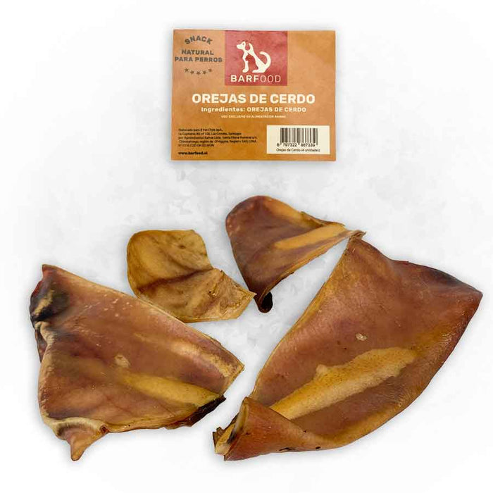 BARFOOD - SNACK OREJA DE CERDO 4 UNIDADES