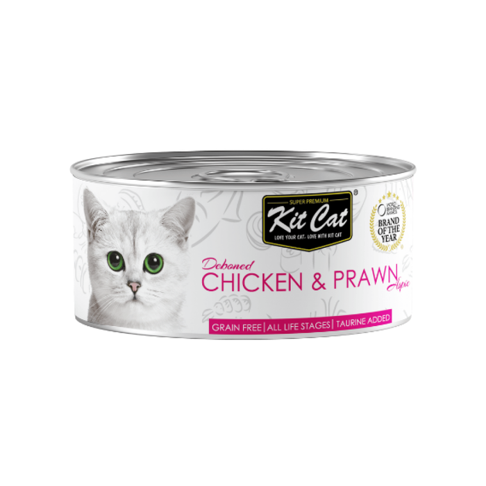 KITCAT 80G DEBONED CHICKEN & PRAWN TOPPERS