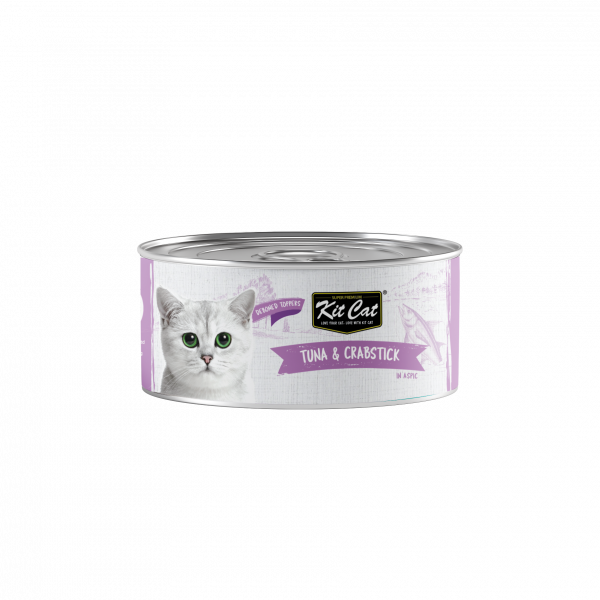 KITCAT 80G DEBONED TUNA & CRAB TOPPERS