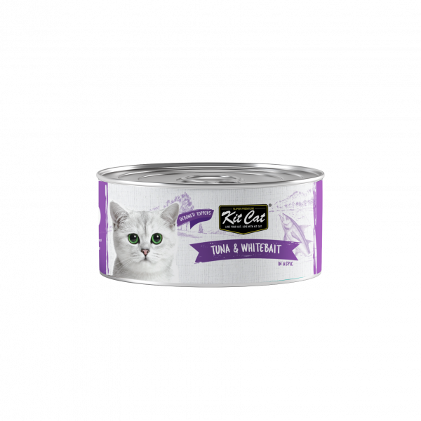 KITCAT 80G DEBONED TUNA & WHITEBAIT TOPPERS