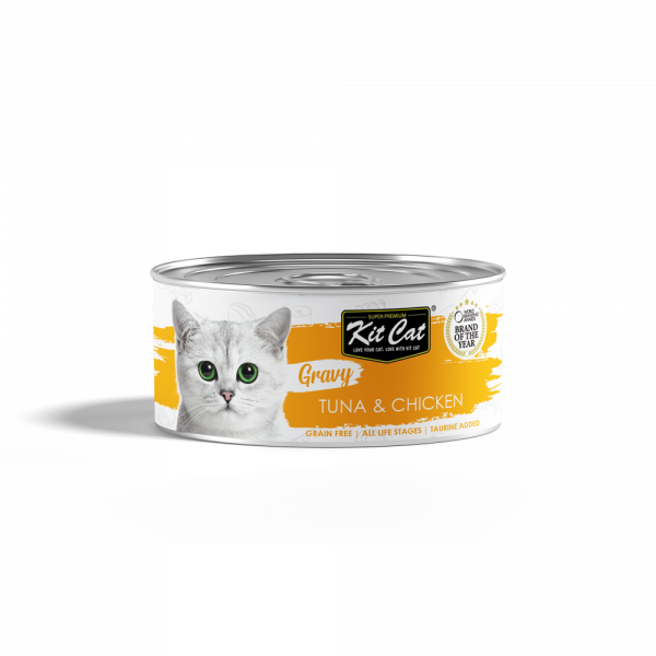 KITCAT 70G GRAVY SERIES TUNA & CHICKEN