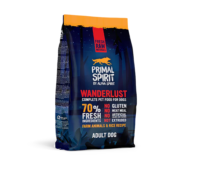 PRIMAL SPIRIT BY ALPHA SPIRIT PRIMAL WANDERLUST DOG FOOD 1 KG