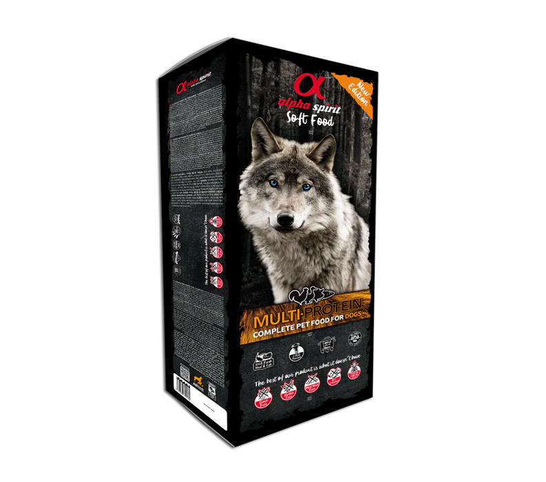 ALPHA SPIRIT ALIMENTO SEMI-HÚMEDO MULTIPROTEIN 9 KG (45 RACIONES DE 200 GR)