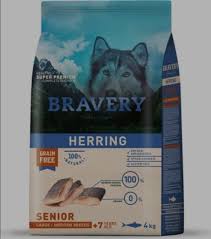 BRAVERY HERRING SENIOR LARGE/MEDIUM BREEDS 4 KG