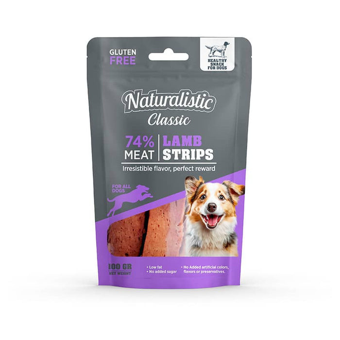 NATURALISTIC CLASSIC LAMB STRIPS, 100 GRS