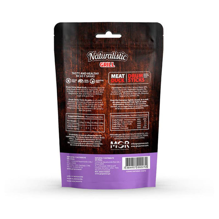 NATURALISTIC GRILL MEAT DUCK DRUMSTICK, 6 UN, 90 GR