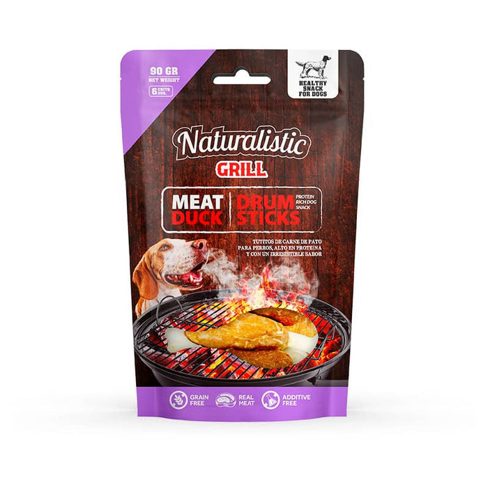 NATURALISTIC GRILL MEAT DUCK DRUMSTICK, 6 UN, 90 GR