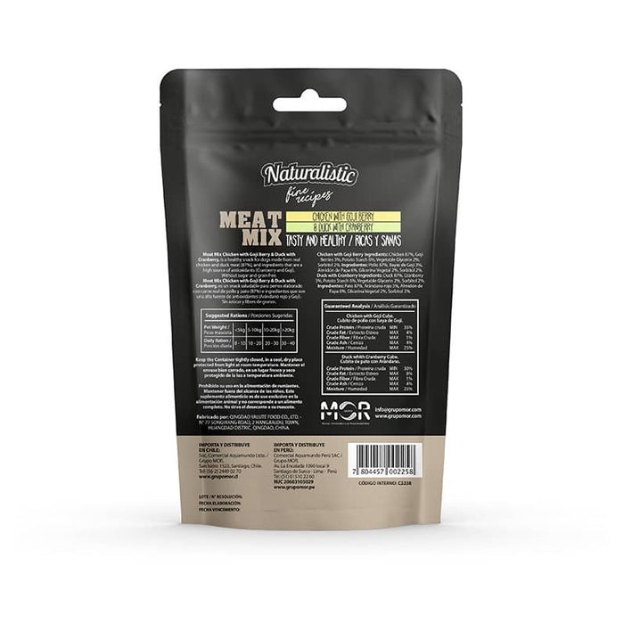 NATURALISTIC FINE RECIPE MEATMIX CHICKEN W/GOJI & DUCK W/CRANBERRY, 100 GR