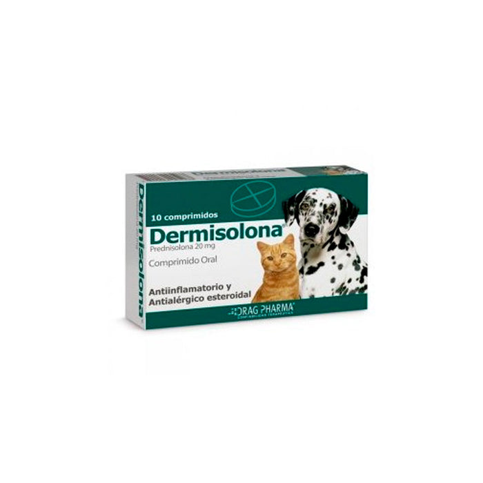 Dermisolona Canino y Felino 20 Mg - 10 Comprimidos