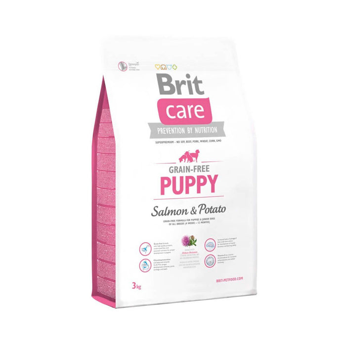 Brit Care Puppy Alimento Seco Libre de Grano Salmón & Papas Cachorro 3 Kg